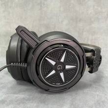 7.1 Channel 3.5mm/usb Led Gaming Headset With Microphone, Over-ear Headphones For Pc/phone/online Courses - Black - View 4