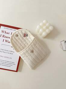 1 Túi đựng băng vệ sinh mini kiểu Hàn Quốc hình quả anh đào, mềm mại, nhỏ gọn, dùng cho nữ, đựng đồ trang điểm, son môi, đồ dùng vệ sinh cá nhân khi đi du lịch, túi đựng mỹ phẩm, túi chăm sóc da, túi đựng đồ dùng cá nhân khi đóng gói hành lý, đồ dùng cần thiết khi đi du lịch, du lịch biển, ký túc xá, quà tặng cho phù dâu, quà tặng cho mẹ, quà sinh nhật, quà tặng cho bạn bè và giáo viên, trang trí nhà cửa, phòng tắm, phòng khách, giường ngủ, hộp đựng son dưỡng môi, túi đựng mỹ phẩm, đồ dùng cần thiết khi đi du lịch. - Nhiều màu - Xem 2