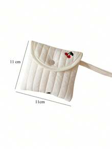 1 Túi đựng băng vệ sinh mini kiểu Hàn Quốc hình quả anh đào, mềm mại, nhỏ gọn, dùng cho nữ, đựng đồ trang điểm, son môi, đồ dùng vệ sinh cá nhân khi đi du lịch, túi đựng mỹ phẩm, túi chăm sóc da, túi đựng đồ dùng cá nhân khi đóng gói hành lý, đồ dùng cần thiết khi đi du lịch, du lịch biển, ký túc xá, quà tặng cho phù dâu, quà tặng cho mẹ, quà sinh nhật, quà tặng cho bạn bè và giáo viên, trang trí nhà cửa, phòng tắm, phòng khách, giường ngủ, hộp đựng son dưỡng môi, túi đựng mỹ phẩm, đồ dùng cần thiết khi đi du lịch. - Nhiều màu - Xem 5