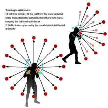 Head-Mounted Boxing Speed Ball, Boxing Reaction Training Ball, Decompression Training Fitness Equipment For Improving Coordination With Elastic Power Ball And Magic Ball + Carrying Bag - 23g Red Ball - View 6