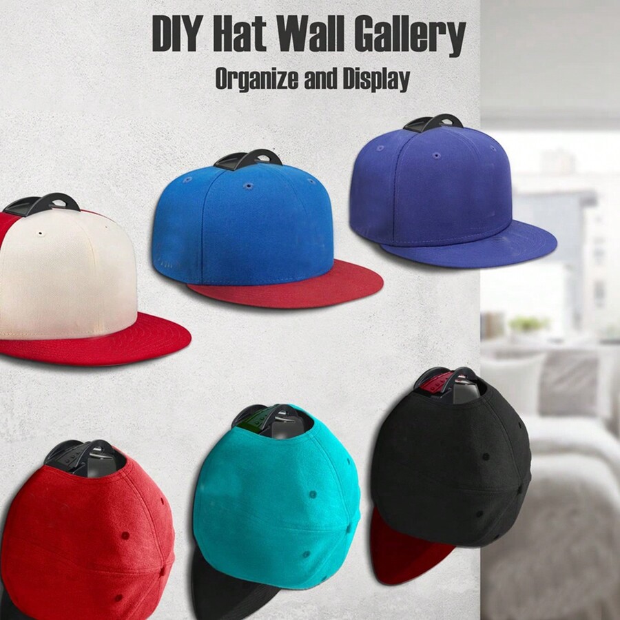 10Pcs Hat Holder Sticky Wall Mount Hook For Baseball Cap Casual Hat
