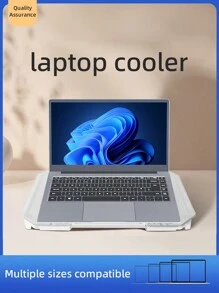 8風扇12-17英寸筆記本電腦散熱墊,便攜式超薄usb供電遊戲筆記本電腦散熱墊,開關控制風扇速度,4段高度及風速可調,兩個usb端口 - 黑色 - 查看 7