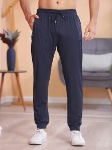 Men Pants - Màu xanh hải quân - Xem 4