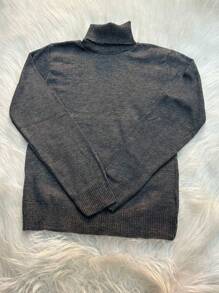 Women Knit Tops - Màu xám đen - Xem 2