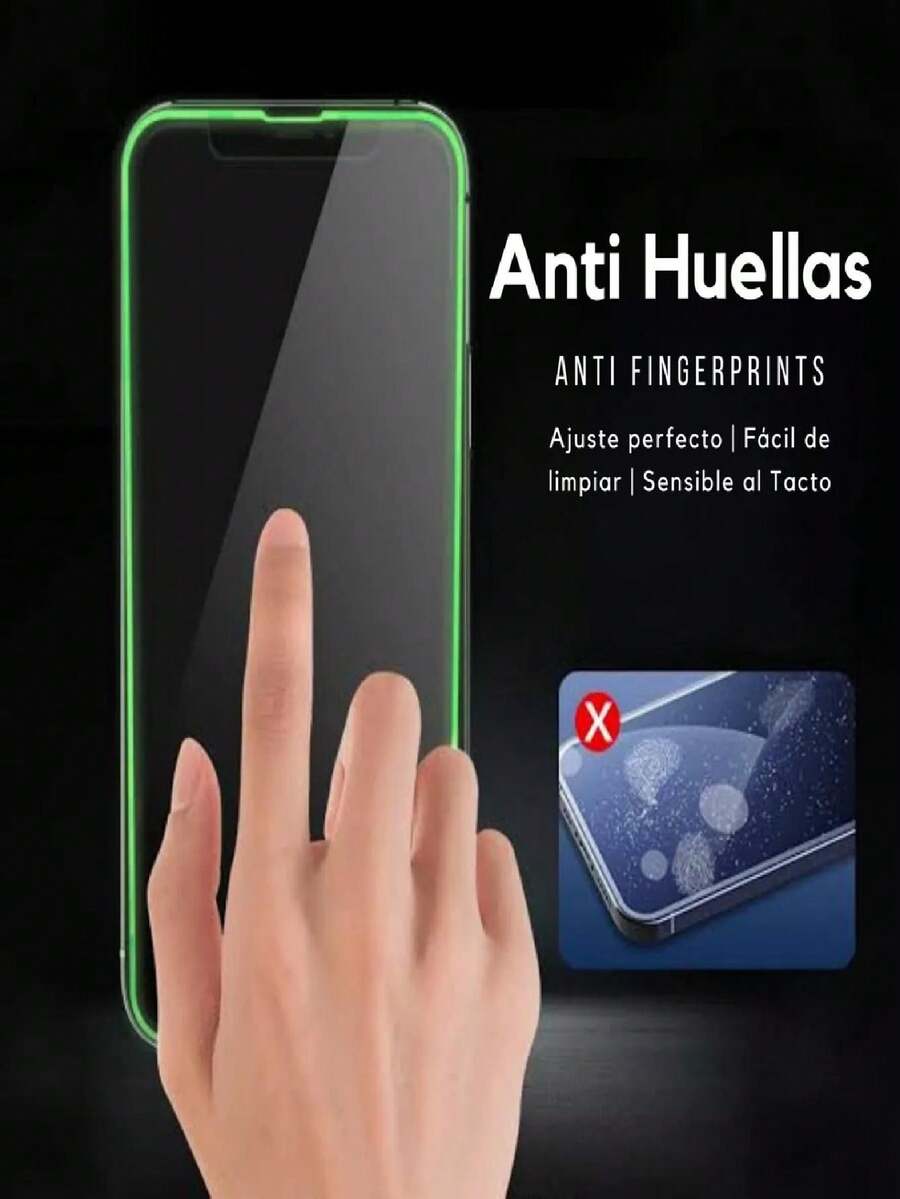 Mica   Cristal Fluorescente Celular Varias Marcas & Modelos Mica Neon De Cristal Protector - Verde - Ver 1