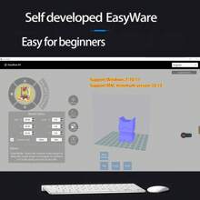 Easythreed 3d打印機入門級低噪聲,免費提供pla Tpu 1.75mm線材,打印尺寸為90x100x110mm - 白色 - 查看 11