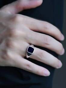 Men's Single Ring - Bạc - Xem 1