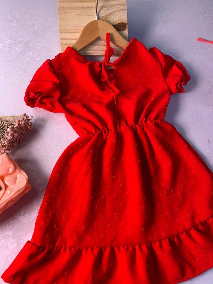 Young Girls Dresses - Đỏ - Xem 1