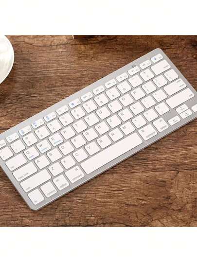 78 Teclas Do Escritório Bluetooth Teclado Sem Fio Para Laptop iPad Tablet Compatível Windows IOS Android BRANCO JP101