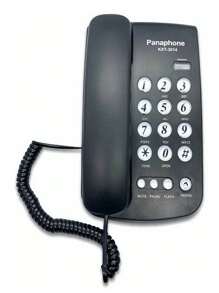 Telefono Fijo Casa Alambrico Cable Basico Mesa Escritorio - Negro - Ver 2