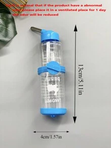 1個倉鼠飲水器,寵物防滑球水壺,金熊,兔子,天竺鼠,松鼠真空飲水水壺,小寵物飲水器 - 藍色 - 查看 4