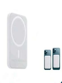 Bateria Power Bank Magsafe Compatible con Iphone Recargable - Blanco - Ver 1