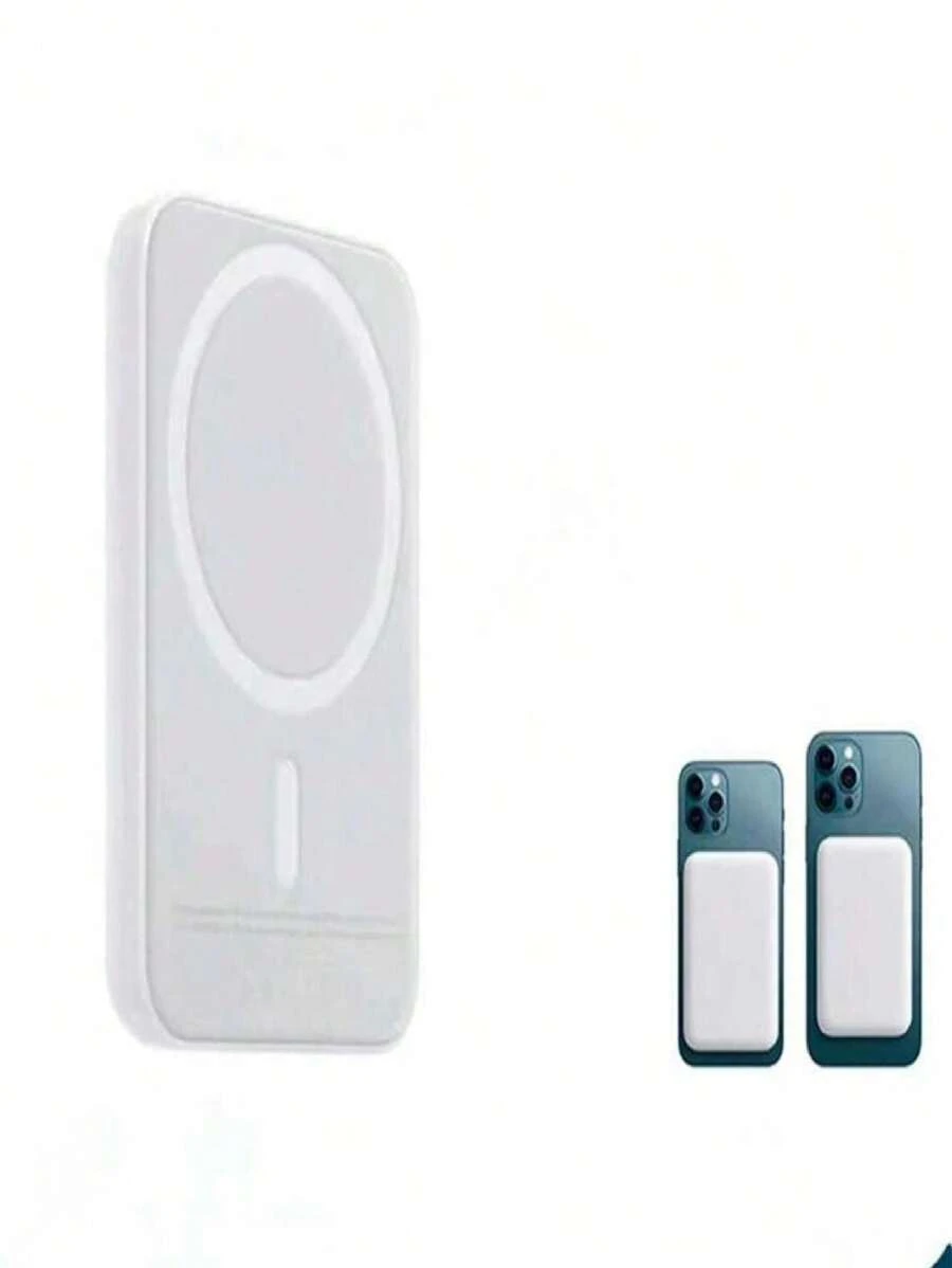 Bateria Power Bank Magsafe Compatible con Iphone Recargable - Blanco - Ver 1