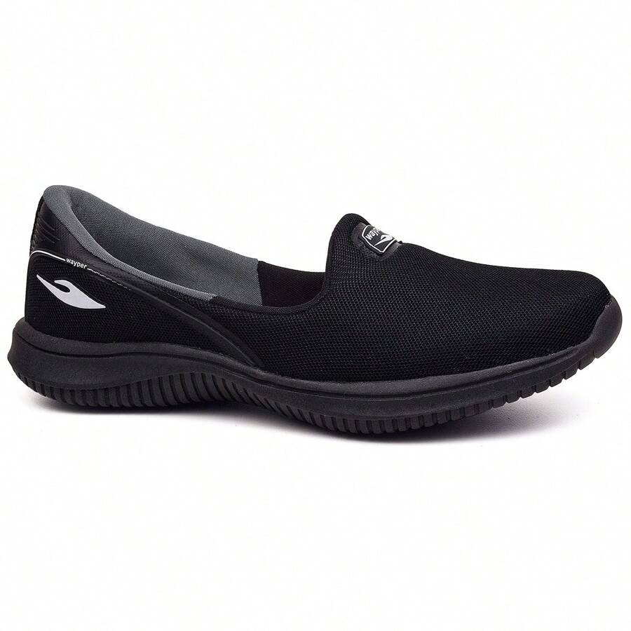 Women Wedge Sneakers - 黑色 - 查看 1