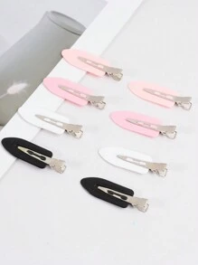 16pcs Simple & Stylish No Crease Hair Clips, Non-Slip Hair Claws For Women, Suitable For Parties, Dance, Daily Wear, Sending As Gift For Girlfriend Or Any Women In Any Occasion, New Year Gift Casual, School Stuff, College, Hair Accessories, Head Accessories, Hairpin - Multicolor - View 2