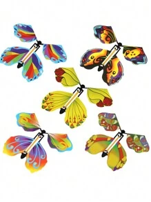 1pc Fascinating Rotating Butterfly Toy, Creative Novelty Flying Butterfly That Can Perform Magic, Great Stress Relief (random Color) - Multicolor - View 6