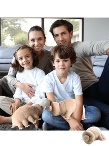 25CM/9.8'' Cute Tardigrade Plush Toy, Soft Stuffed Animal Toy, Lovely Water Bear Insect Doll For Kids Educational Toy Boys Birthday Gift Party Supplies Christmas Decor Xmas Gift Happy New Year - Apricot - View 8