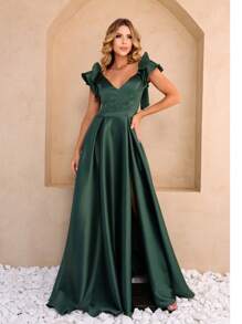 Grife Velasco Women Prom & Evening Dresses - Màu xanh lá cây đậm - Xem 1