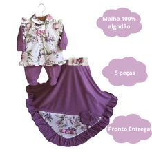 Baby Girls Jumpsuits - Màu Hoa hồng đỏ - Xem 2