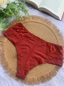 kit 4 Calcinha Fio duplo Cós Alto Tanga Conforto feminino Lingerie conjunto feminino estilo intimo