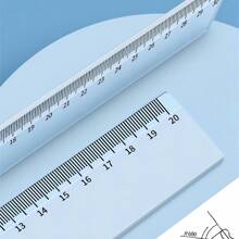 1pc High Precision Transparent Acrylic Ruler With Multiple Sizes (15/20/30/40cm) For Office And Study, Thickened Drawing Measuring Tool Back To School,Rulers - Clear - View 6