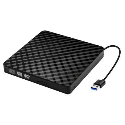 Grabadora CD/DVD Externa USB 3.0, Type-C CD DVD +/-RW Unidad óPtica USB C Burner, Slim CD/DVD ROM Rewriter Writer Reader Portable, para PC Laptop Desktop Macbook  Windows 7/8.1/10 Linux OS Apple