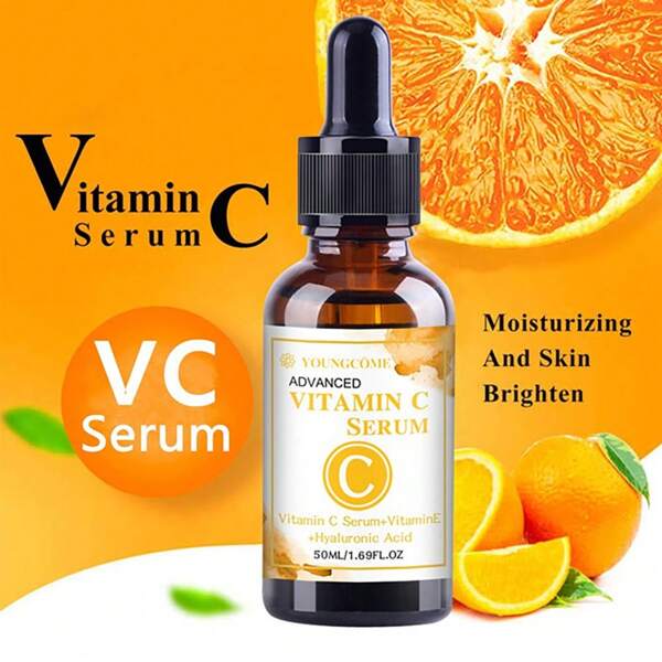 50ml Vitamin C Facial Serum Deeply Repairs & Moisturizes Skin, Single Pack