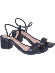 Women Heeled Sandals - 黑色 - 查看 2