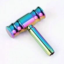 Aircraft Joystick Style Gear Shift Head, Car Modified Gear Shift Head, Manual Universal Gear Shift Head Handle - Blue - View 3