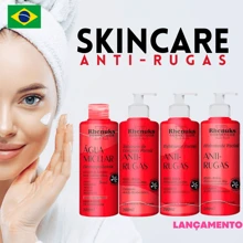 KIT Skincare Anti Rugas com Colágeno e Acido Hialurônico Efeito Botox Anti Sinais Vitaminas Tratamento Facial Anti Envelhecimento - Skin Anti Rugas - Efeito Botox - Visão 1