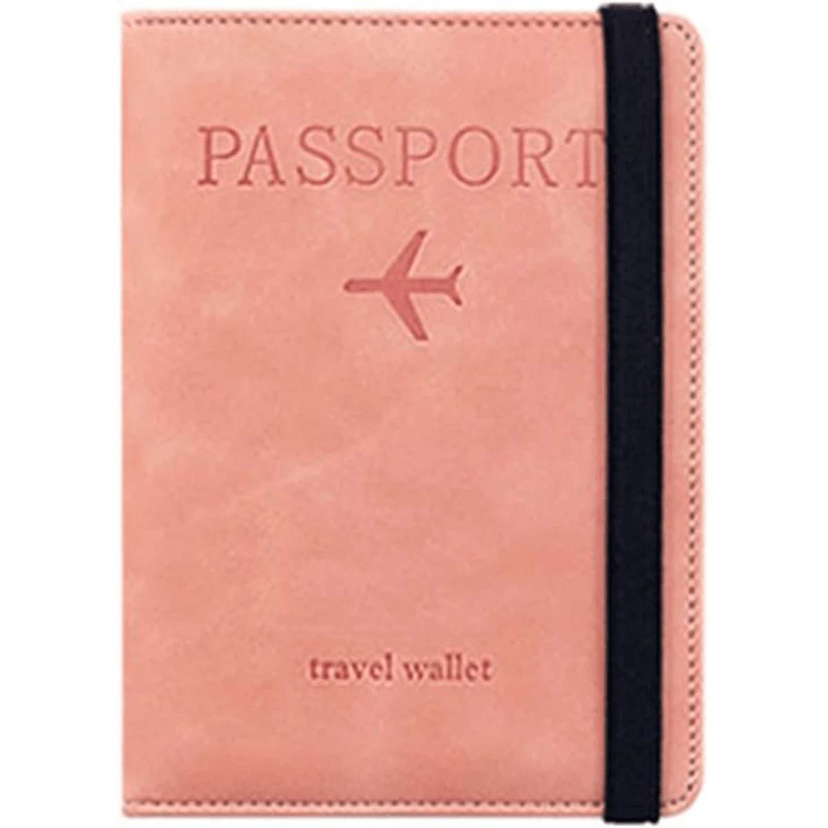 Cartera para Pasaporte RFID,Funda Para Pasaporte para Mujer y Hombre, Porta Pasaporte y Visa,Caja Pasaporte, Cartera de Viaje,mochila de Viaje Hombre,Titulares de Tarjetas y Documentos de Viaje - Rosa - Ver 1