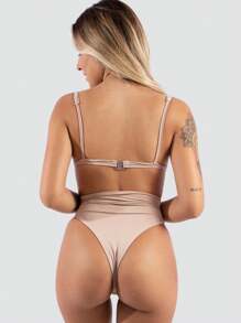 Women Basic Tops - Màu be - Xem 3