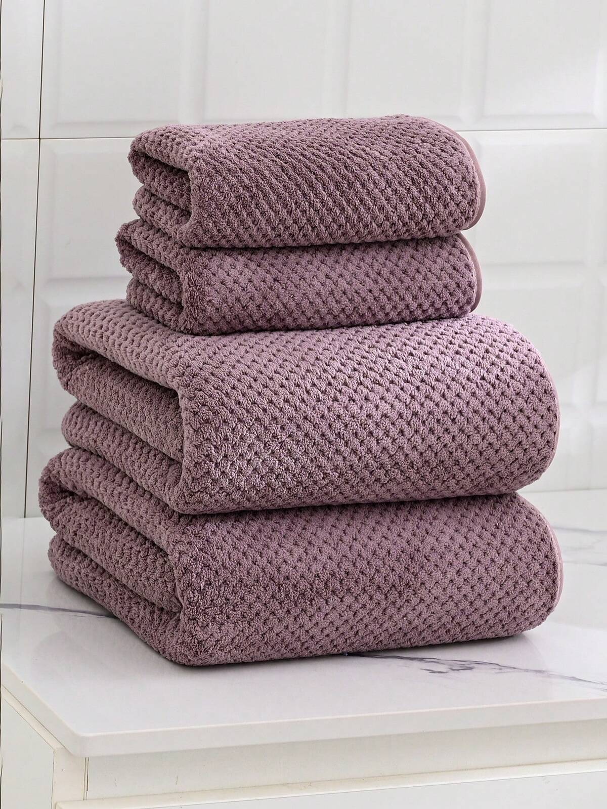 1 pièce Serviette de cheveux/serviette de main en polaire de corail, motif ananas, douce, absorbante et séchage rapide (légère), convient pour les adultes et les couples, usage domestique, pour se laver le visage/le corps, sécher les cheveux, pour hommes et femmes 9