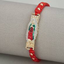 Adjustable Handmade Bracelet Gold-Plated Virgin Mary Charm Bracelets - Virgin Mary - View 10
