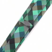 1pc New Jacquard Woven Neck Tie For Men Classic Check Ties Fashion Polyester Men Necktie For Wedding Business Suit Plaid Tie Work