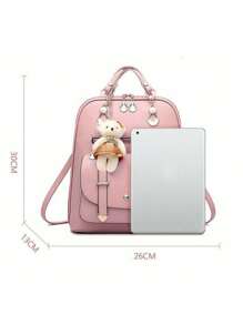 Women Functional Backpacks - 粉色 - 查看 2