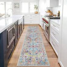Pauwer Hallway Runner Rug, Boho Washable Runner Rugs with Rubber Backing, Non Slip Carpet Runner for Hallways, Farmhouse Rug Runners for Kitchen Laundry Room Entryway Bathroom