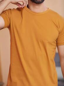 Men T-Shirts - Camel - View 1