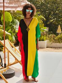 Đầm maxi dài đi biển in họa tiết boho boho dành cho nữ - Nhiều màu - Xem 7