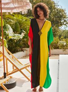 Đầm maxi dài đi biển in họa tiết boho boho dành cho nữ - Nhiều màu - Xem 2