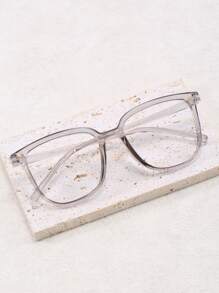 1 件男女通用貓眼形眼鏡框(不含鏡片),適合男士和女士,作為禮物 - 灰色 - 查看 1