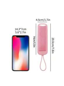 1pc Glow In The Dark Silicone Universal Remote Control Cover For TCL Hisense Roku TV Steaming Stick 4k 4K+ - With Lanyard! - Purple - View 3