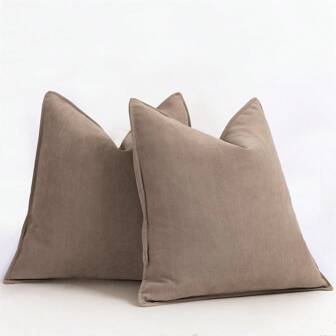 1pc Plain Four Seasons Snow Nick Er Herringbone Jacquard Thickened Pillowcase, Suitable For Sofa, Bed, Coffee House, Farmhouse Decoration Pillow