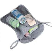 1pc Baby Stroller Storage Bag, Stroller Organizer Hanging Bag For Storage - Grey - View 3