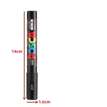 youcaihua Uni Posca 透明色 Pc-5m 標記筆,海報塗鴉標記筆,防水學生辦公用品繪畫藝術適用 - 粉色 - 查看 9