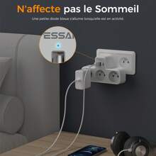 Electrical Sockets & Plugs Adaptors - Grey - View 7