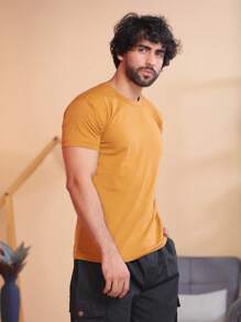 Men T-Shirts - Camel - View 4