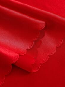 1入桌布,傢俱保護紅色純色款式,適用於會議桌、餐桌、寫字桌,矩形現代簡約野餐桌布藝術桌布 - 紅色 - 查看 9