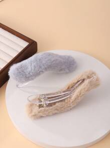 6 件/套全新花爪夹，带保暖内衬，6 种颜色，多功能发爪，适合咖啡色/黑色头发 - 多色6件一套 - 查看 4