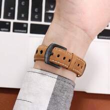 FENSIR 1入組男士機械手錶復古時尚雕空陀飛輪自動上鍊手錶,帶夜光和黑色皮帶 - 完美適用於歐美風格的日常服裝和裝飾 - 黑色 - 查看 4